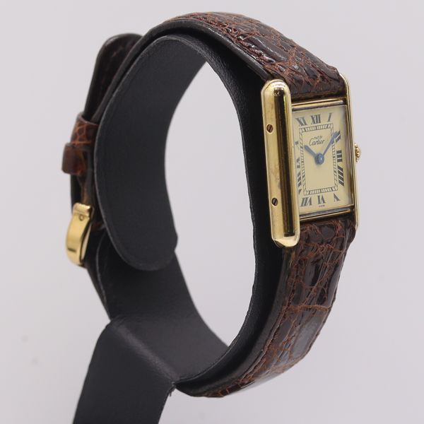 Cartier Must Tank Quartz Beige Dial Watch — view 2