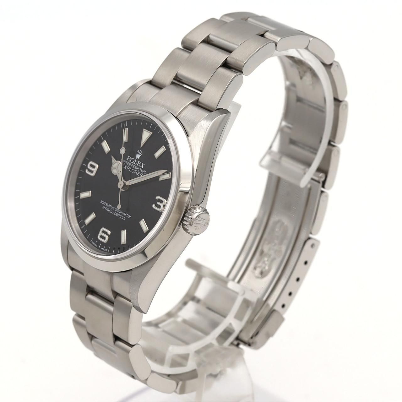 Rolex Explorer I SS Automatic D Number Watch — view 2