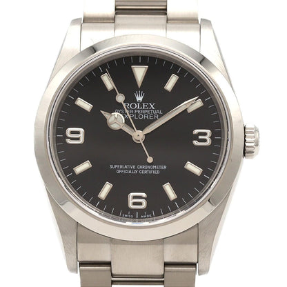 Rolex Explorer I SS Automatic D Number Watch