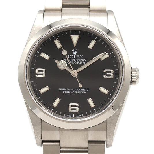 Rolex Explorer I SS Automatic D Number Watch