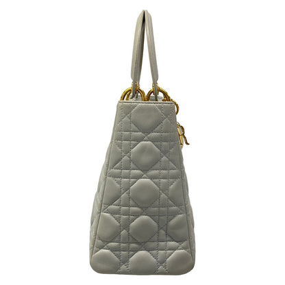 Dior Handbag Lady Light Blue Lambskin — view 2