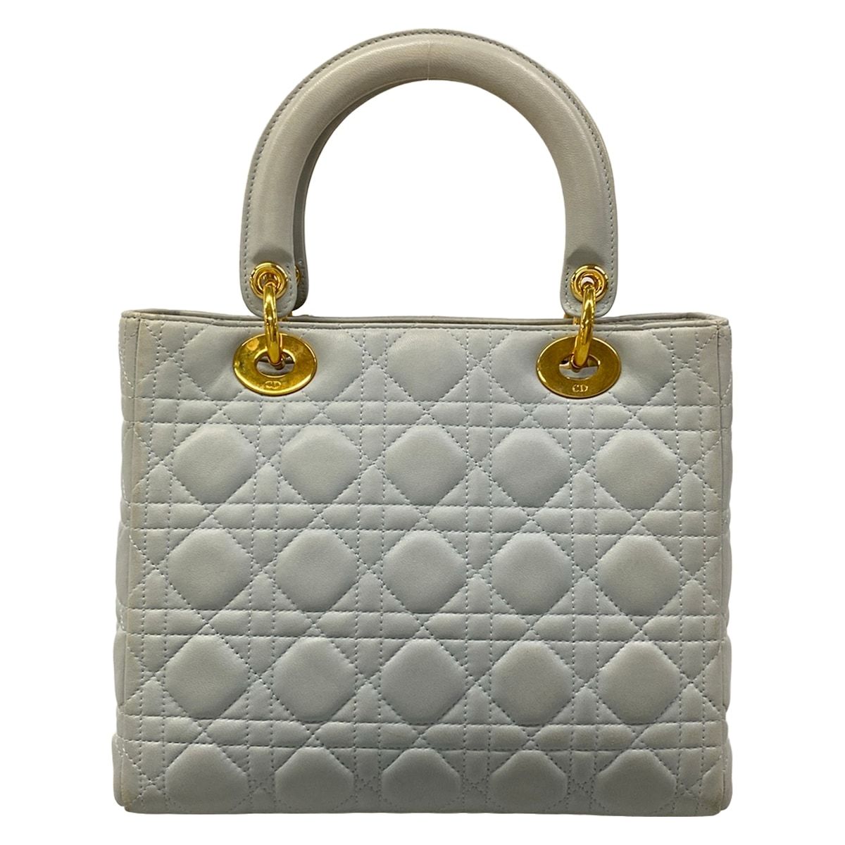 Dior Handbag Lady Light Blue Lambskin — view 3