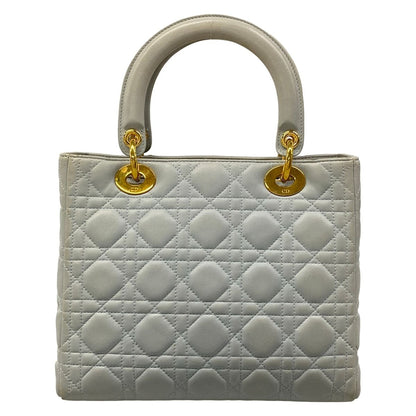 Dior Handbag Lady Light Blue Lambskin — view 3