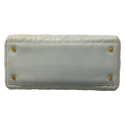 Dior Handbag Lady Light Blue Lambskin — view 5