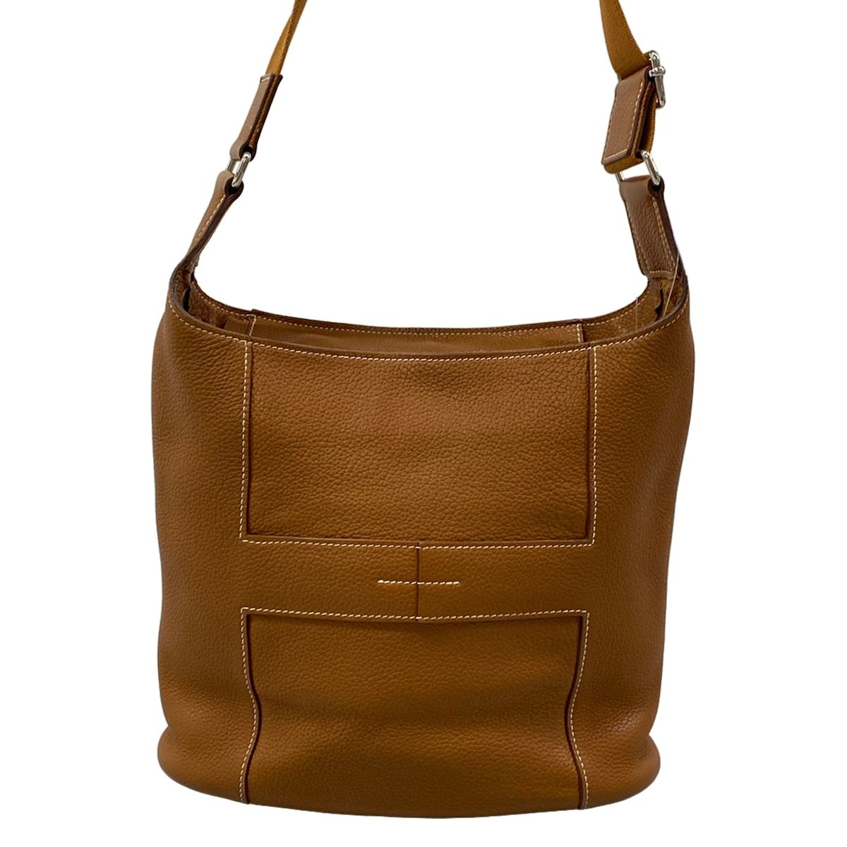 Hermes Shoulder Bag News PM Gold Silver — view 3