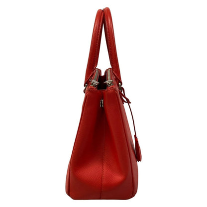 Prada Handbag Galleria Bag Vintage Small Red Leather — view 2