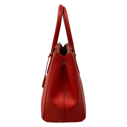 Prada Handbag Galleria Bag Vintage Small Red Leather — view 4