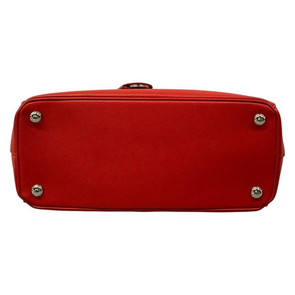 Prada Handbag Galleria Bag Vintage Small Red Leather — view 5