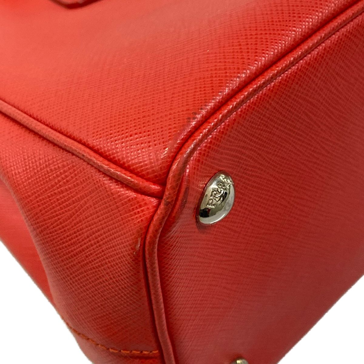 Prada Handbag Galleria Bag Vintage Small Red Leather — view 6