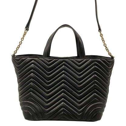 Gucci Shoulder Bag GG Marmont Black Chain 2-Way Quilted Leather — view 3