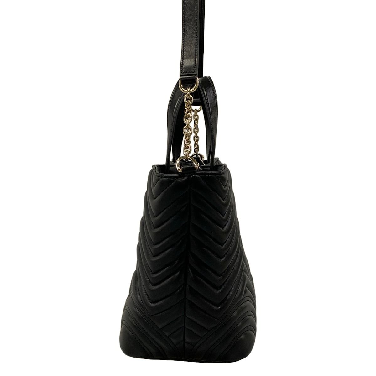 Gucci Shoulder Bag GG Marmont Black Chain 2-Way Quilted Leather — view 2