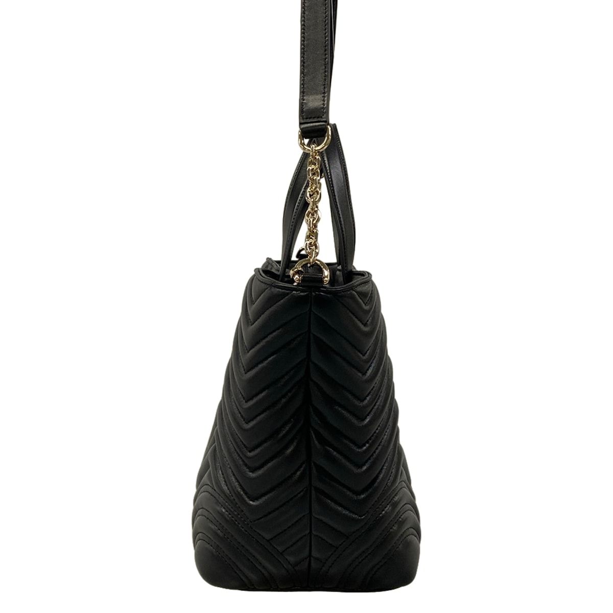 Gucci Shoulder Bag GG Marmont Black Chain 2-Way Quilted Leather — view 4