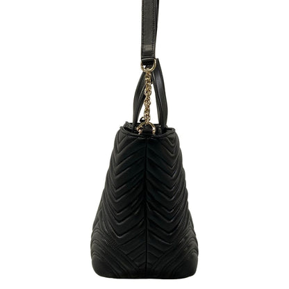 Gucci Shoulder Bag GG Marmont Black Chain 2-Way Quilted Leather — view 4