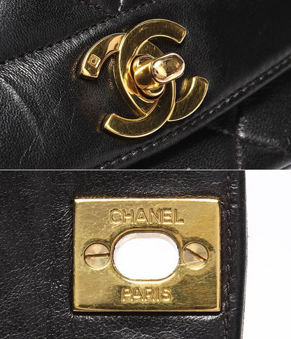 Chanel Chain Shoulder Bag Diana Flap Lambskin Gold Crossbody 25 Quilted — view 7