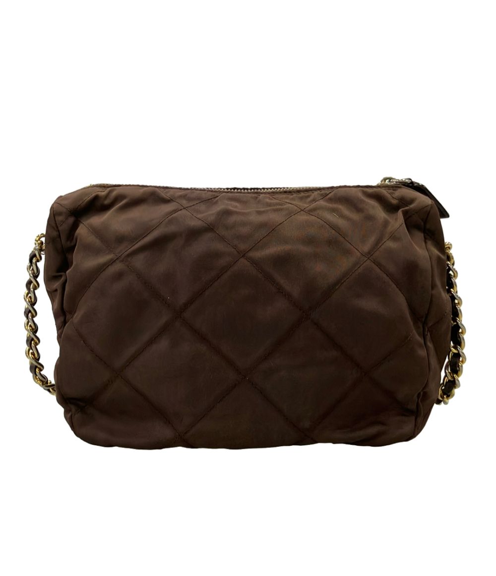 Prada Nylon Chain Shoulder Bag Crossbody Triangle Plate — view 2