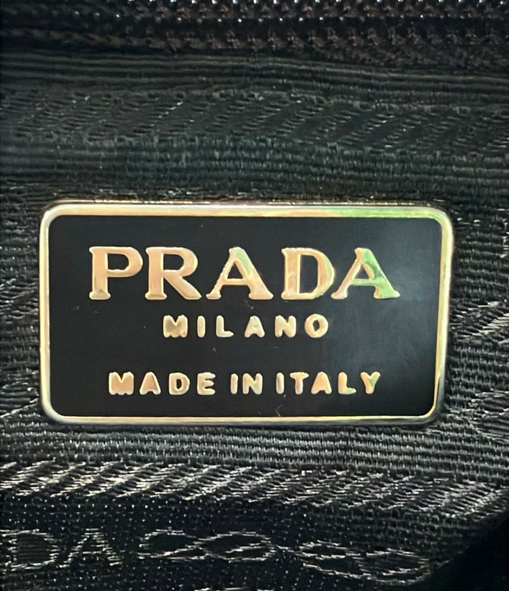 Prada Nylon Chain Shoulder Bag Crossbody Triangle Plate — view 6