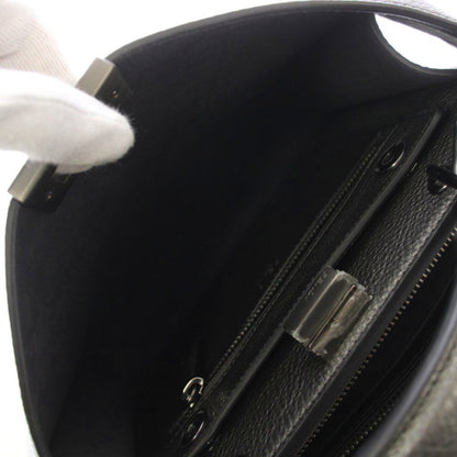 Fendi Peekaboo 2-Way Shoulder Bag Leather Metallic Gray — view 6