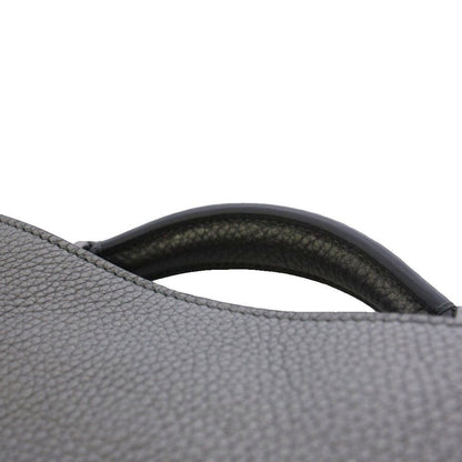 Fendi Peekaboo 2-Way Shoulder Bag Leather Metallic Gray — view 7
