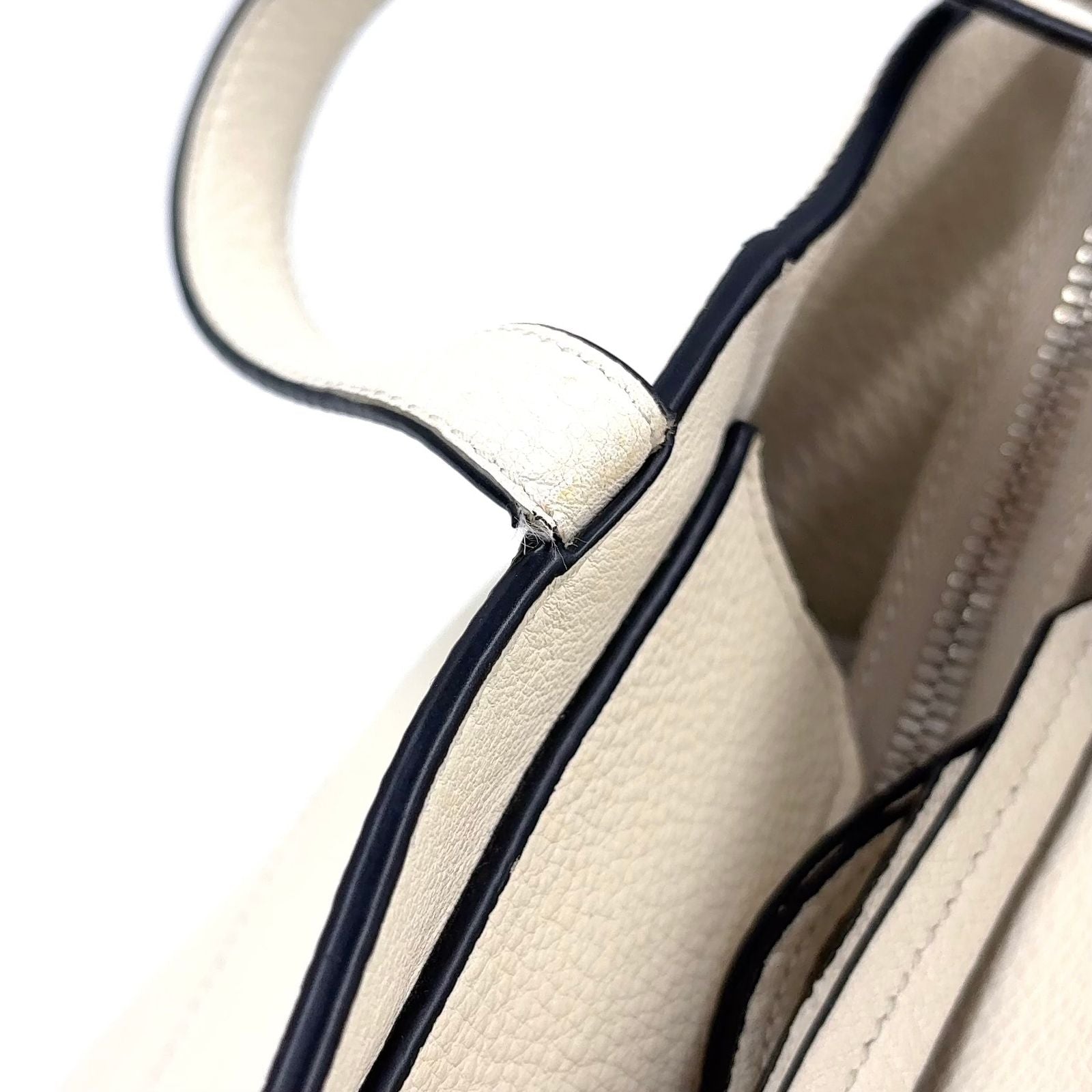 Prada Vitello Phenix Calfskin White Tote Bag Silver — view 5