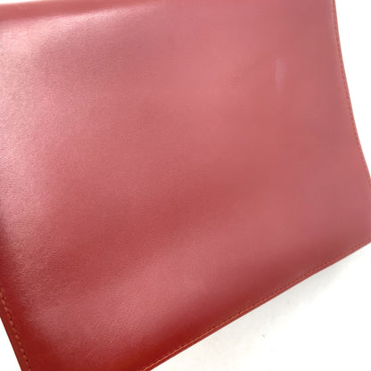 Cartier Must de Leather Bordeaux Clutch Gold — view 7