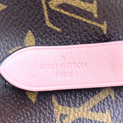 Louis Vuitton Monogram Enabled Leather Brown Light Pink Shoulder Bag Gold — view 4