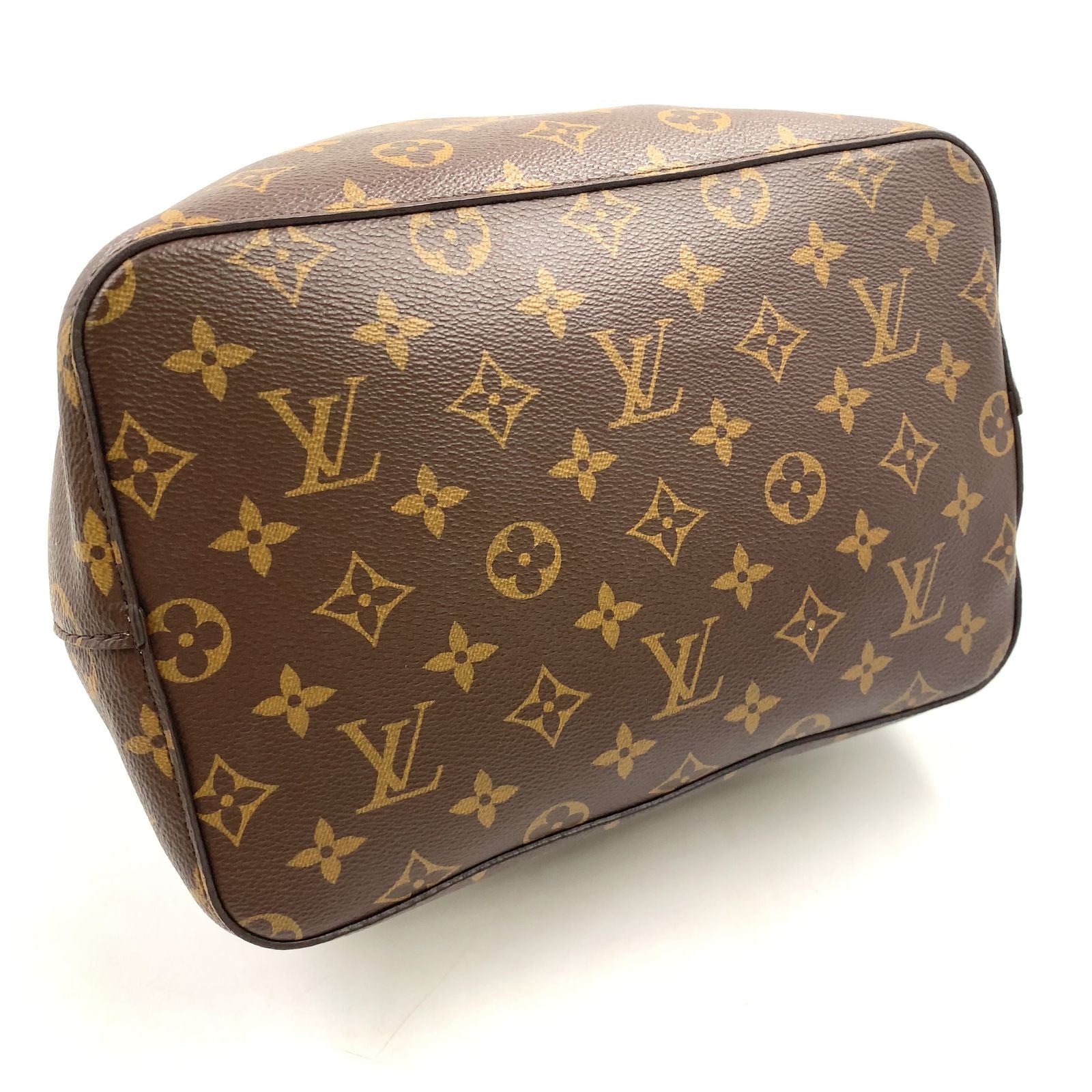 Louis Vuitton Monogram Enabled Leather Brown Light Pink Shoulder Bag Gold — view 5