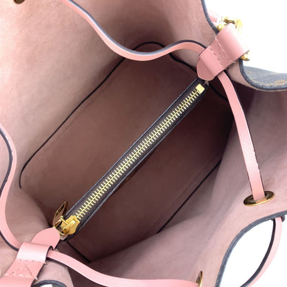 Louis Vuitton Monogram Enabled Leather Brown Light Pink Shoulder Bag Gold — view 3