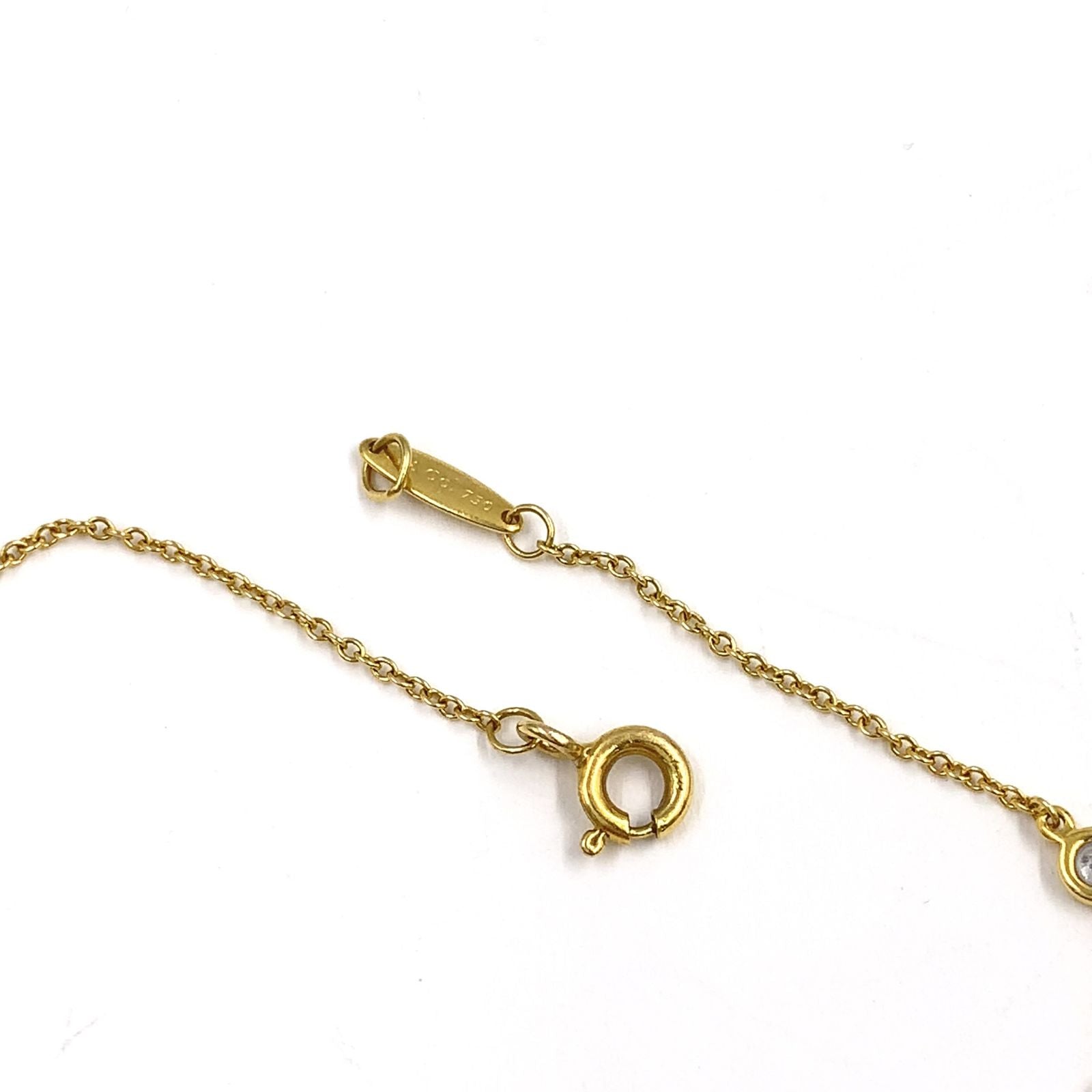 Tiffany & Co Diamond by the Yard 18K Gold Yellow Clear Bracelet — view 6