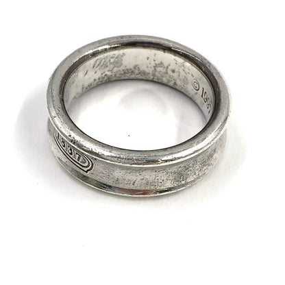 Tiffany & Co 1837 Narrow Silver Ring — view 7