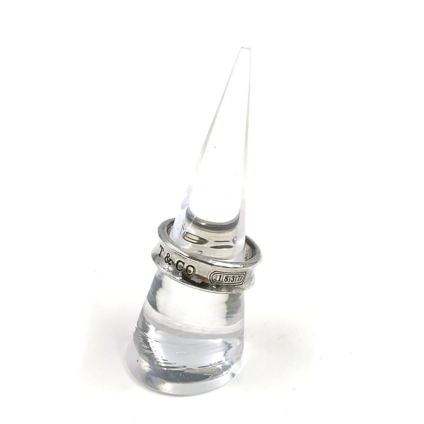 Tiffany & Co 1837 Narrow Silver Ring — view 6