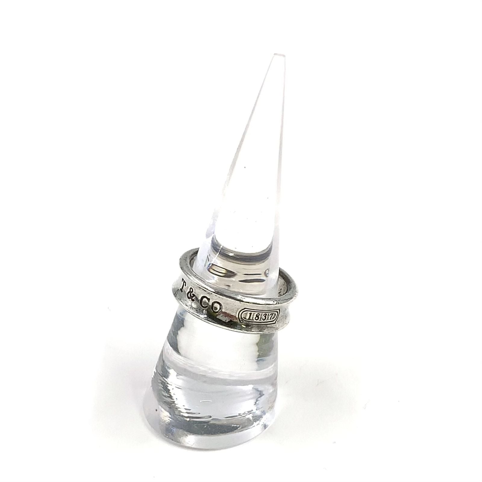 Tiffany & Co 1837 Narrow Silver Ring — view 6