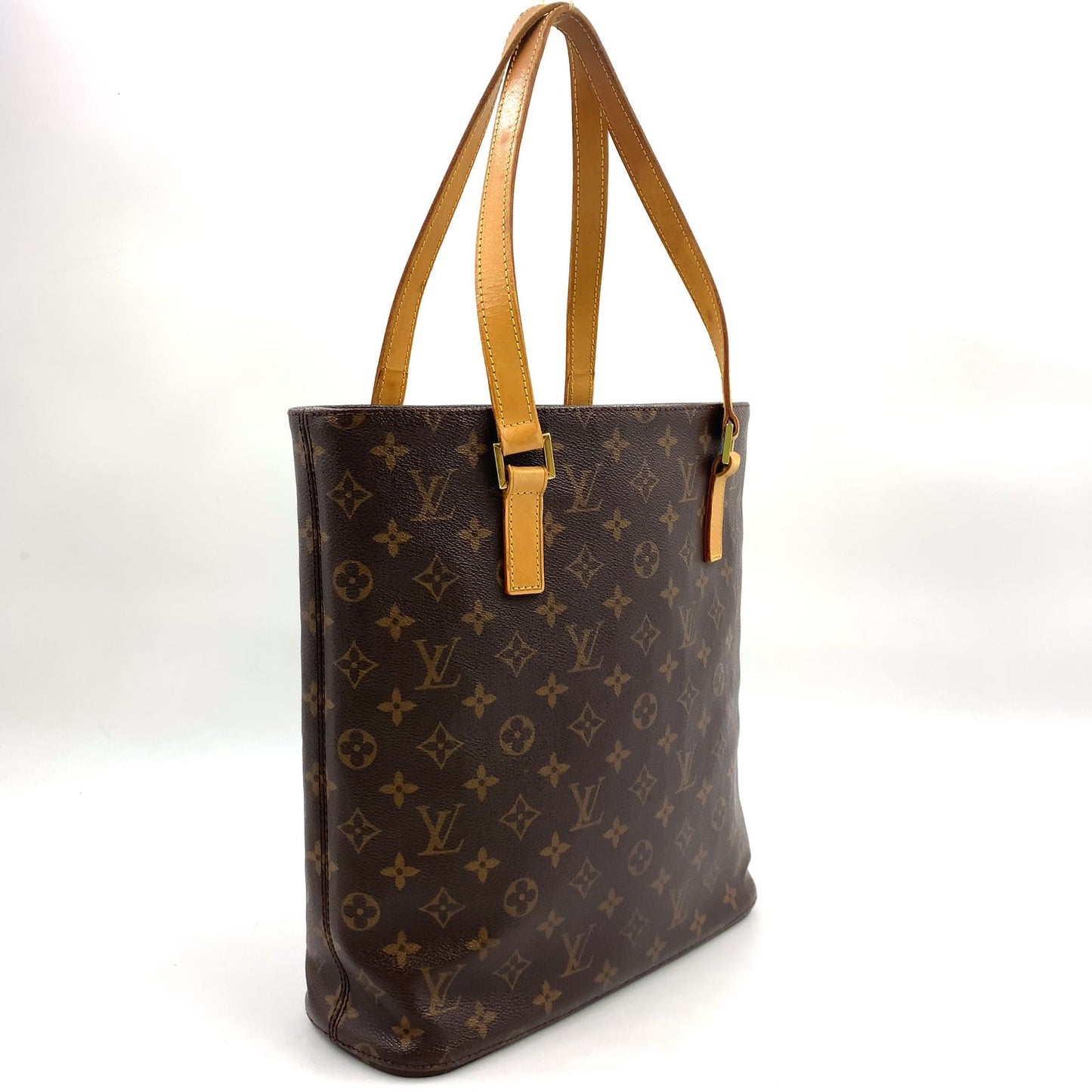 Louis Vuitton Vavin GM Monogram Leather Brown Light Tote Bag Gold — view 2