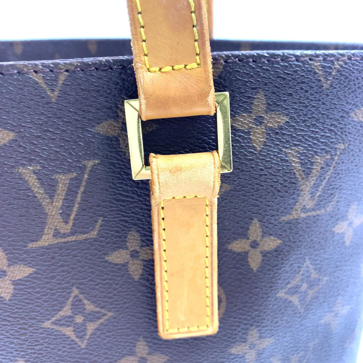 Louis Vuitton Vavin GM Monogram Leather Brown Light Tote Bag Gold — view 7