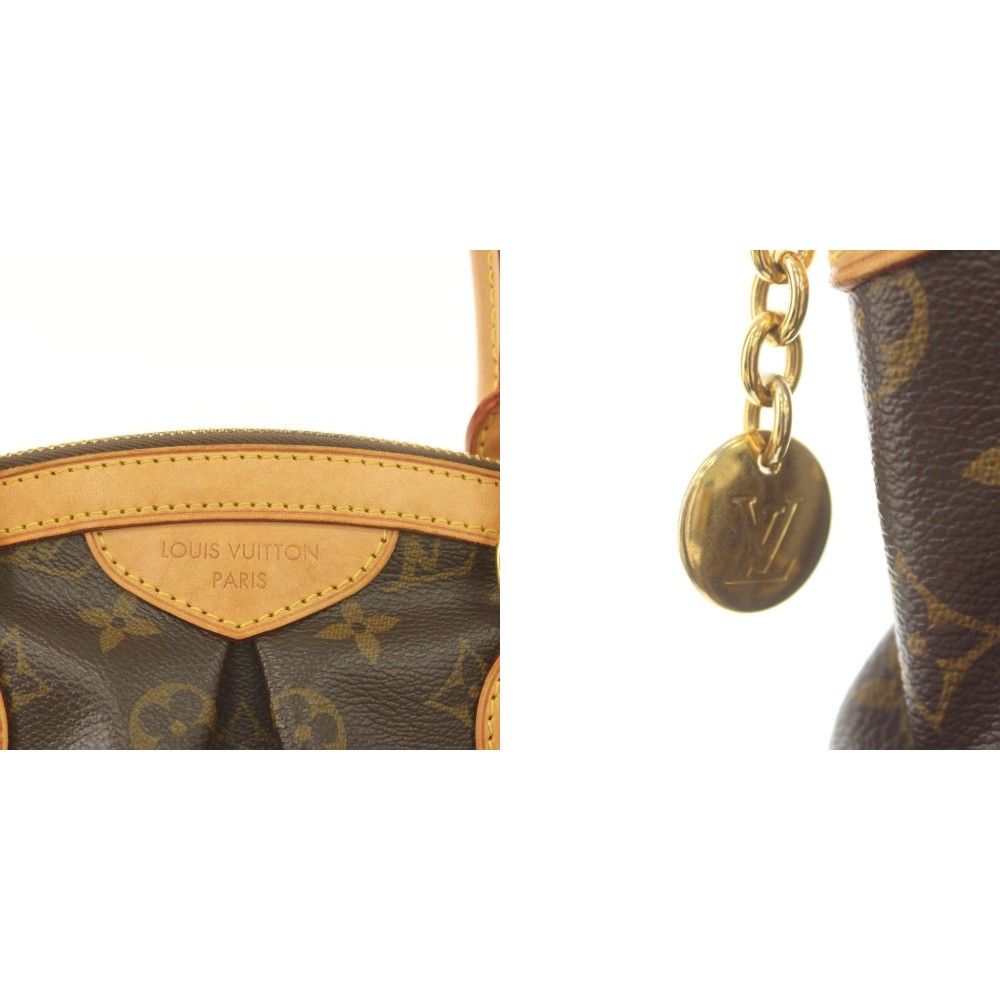 Louis Vuitton Monogram Tivoli PM Handbag Canvas Logo All Over Pattern Brown — view 8