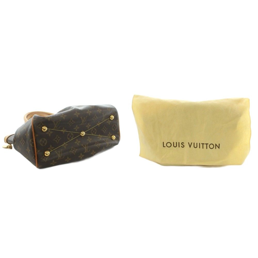 Louis Vuitton Monogram Tivoli PM Handbag Canvas Logo All Over Pattern Brown — view 7