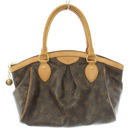 Louis Vuitton Monogram Tivoli PM Handbag Canvas Logo All Over Pattern Brown