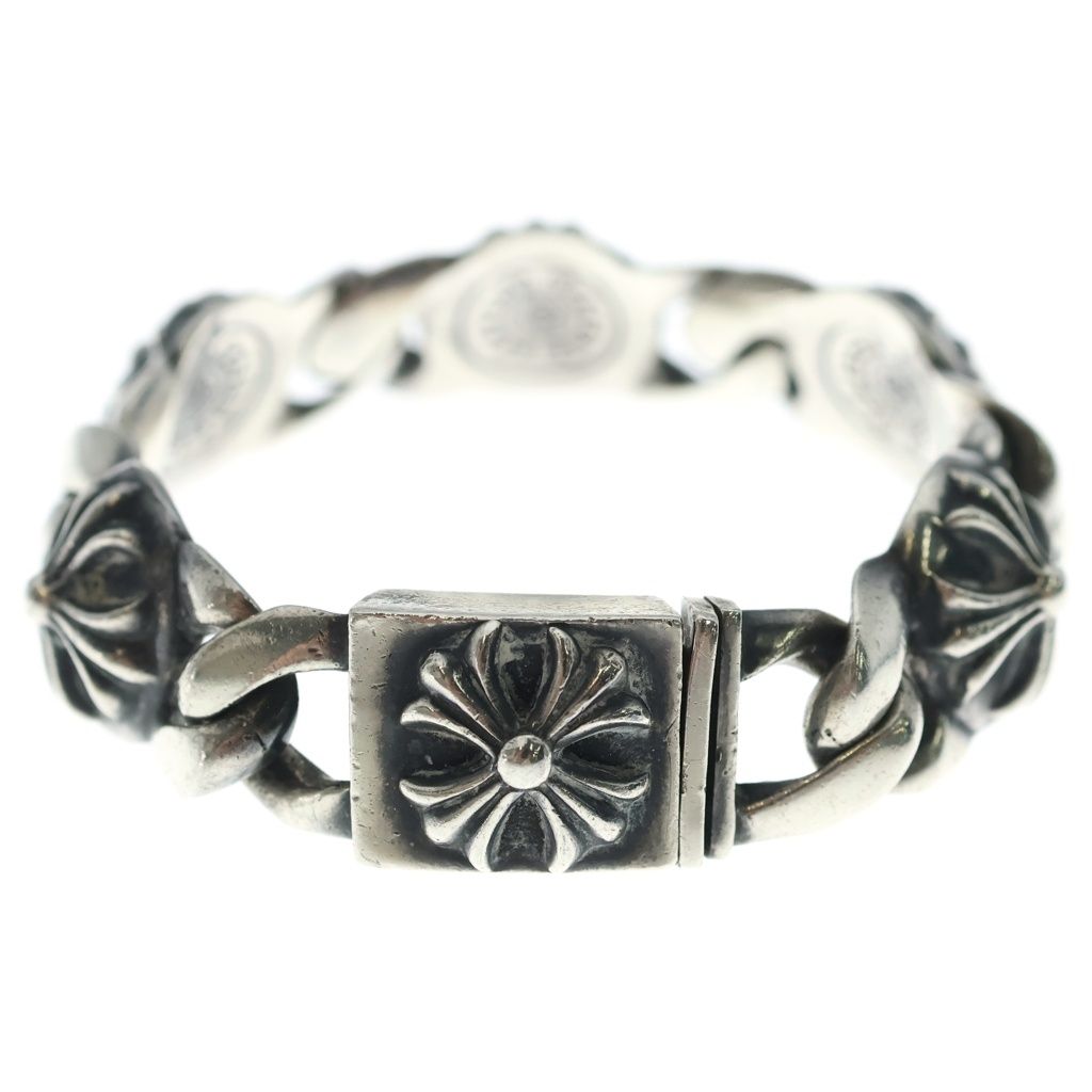 Chrome Hearts Vintage Cross Link Bracelet Silver