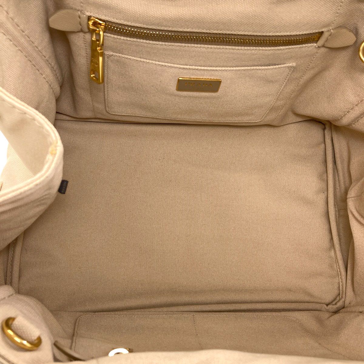 Prada Canapa 2-Way Handbag Canvas — view 5