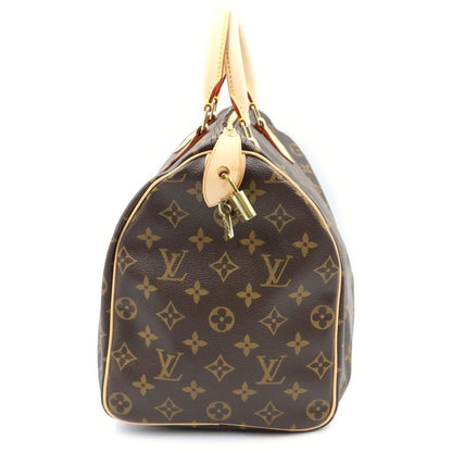 Louis Vuitton Monogram Speedy 35 Handbag Brown — view 3