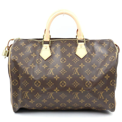 Louis Vuitton Monogram Speedy 35 Handbag Brown