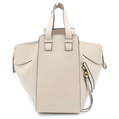 Loewe Hammock Small 2-Way Shoulder Bag Beige Leather Gold