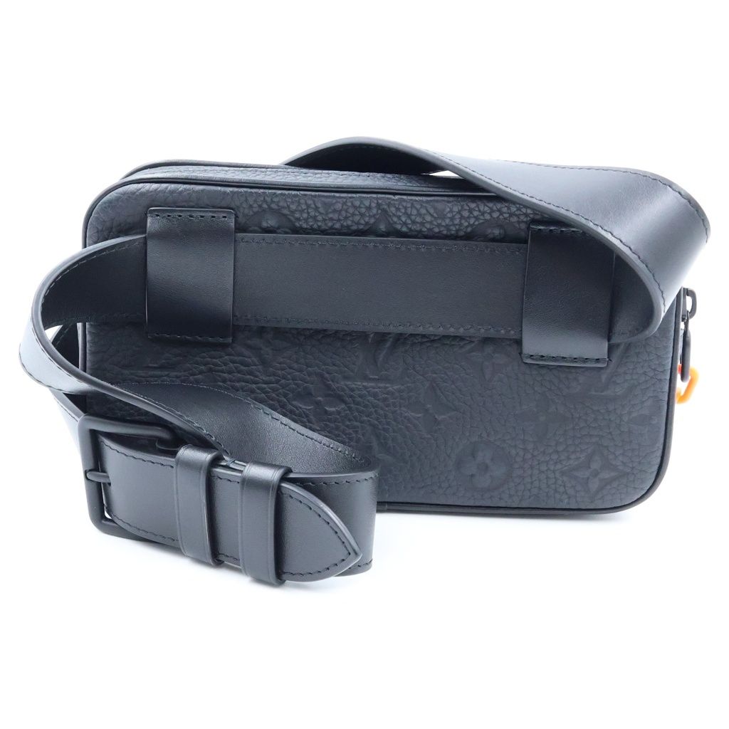 Louis Vuitton Taurillon Monogram Pochette Volga Waist Bag Noir Leather — view 2
