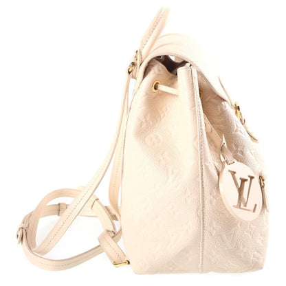 Louis Vuitton Monogram Empreinte Montsouris PM Cream Backpack Ivory Leather Gold — view 3