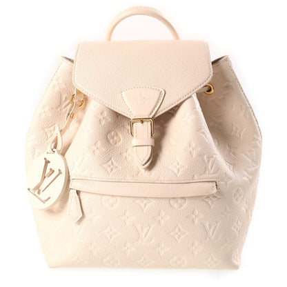 Louis Vuitton Monogram Empreinte Montsouris PM Cream Backpack Ivory Leather Gold