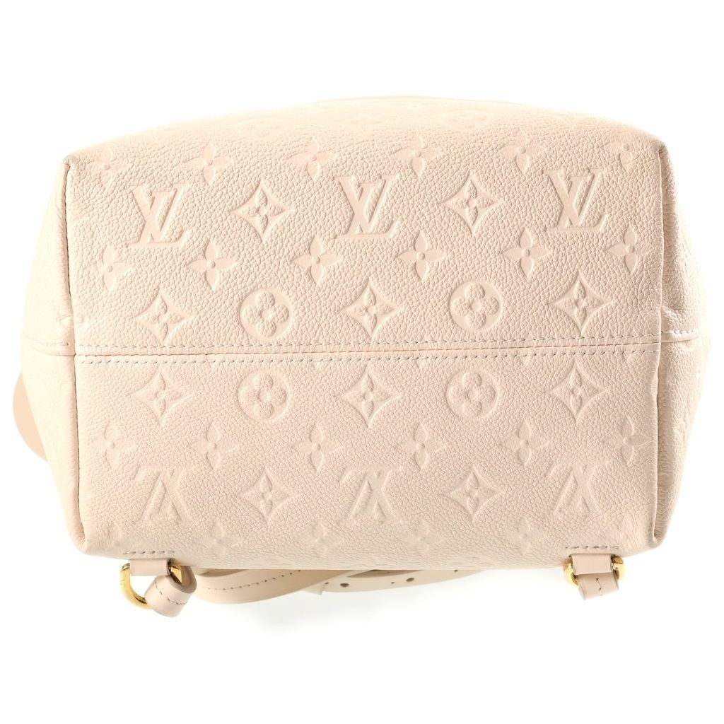 Louis Vuitton Monogram Empreinte Montsouris PM Cream Backpack Ivory Leather Gold — view 4