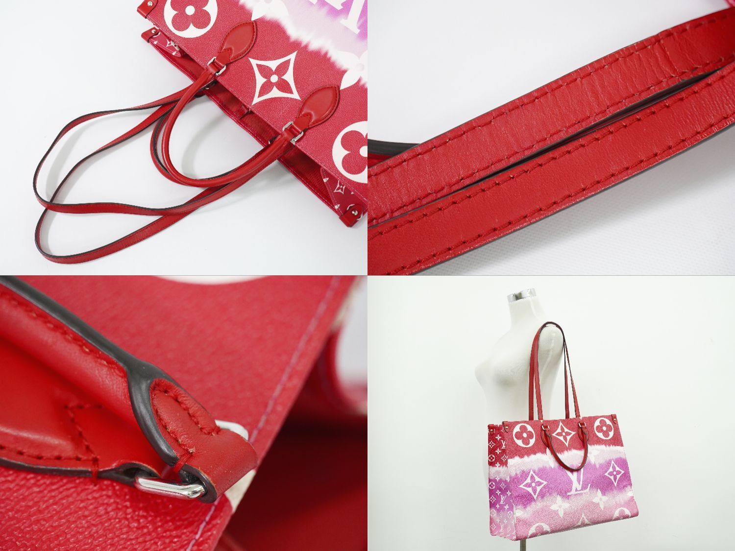Louis Vuitton LV Escal On The Go GM Monogram Giant Shoulder Bag Tote Rouge — view 6