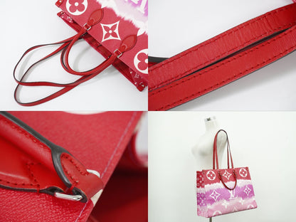 Louis Vuitton LV Escal On The Go GM Monogram Giant Shoulder Bag Tote Rouge — view 6