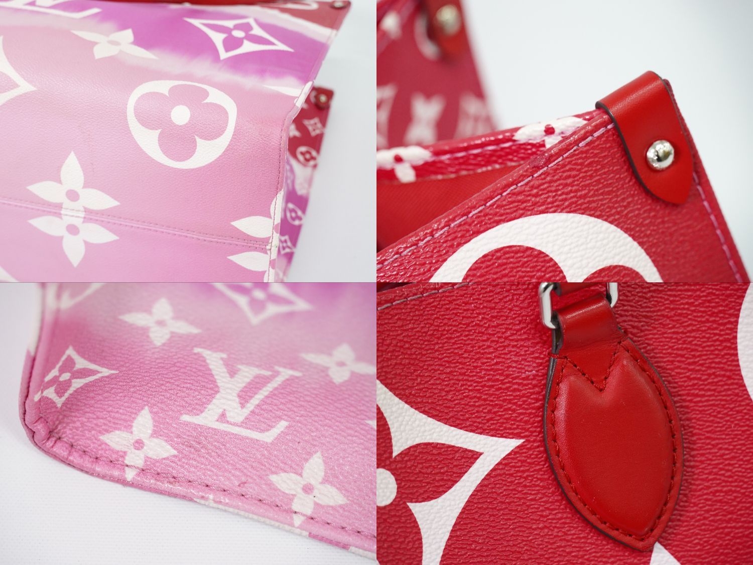 Louis Vuitton LV Escal On The Go GM Monogram Giant Shoulder Bag Tote Rouge — view 7