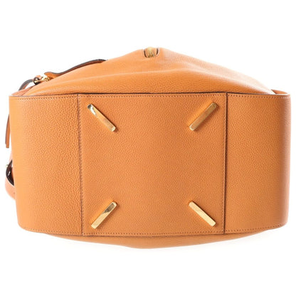 Loewe Hammock Shoulder Bag Brown Leather Gold — view 4