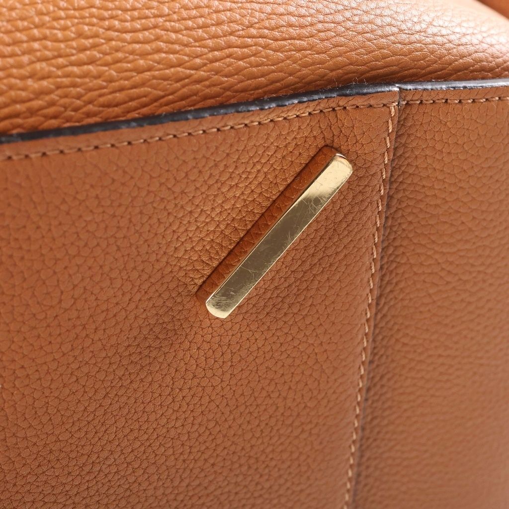 Loewe Hammock Shoulder Bag Brown Leather Gold — view 5